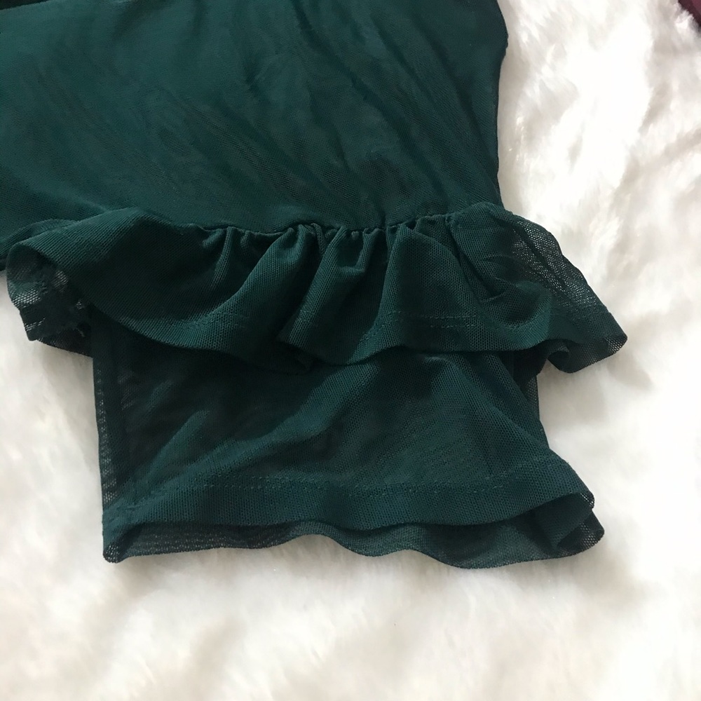 beautiful green xhilaration blouse size S - Picture 5 of 7